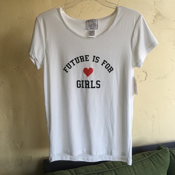 White M top tshirt future is ❤️ for girls shirt SOFT ! - Picture 5 of 7